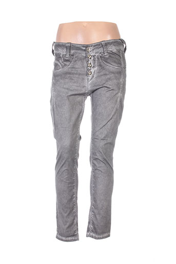fornarina pantalons femme de couleur gris