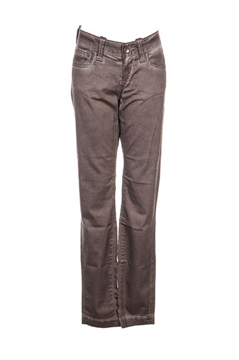 fornarina pantalons femme de couleur gris