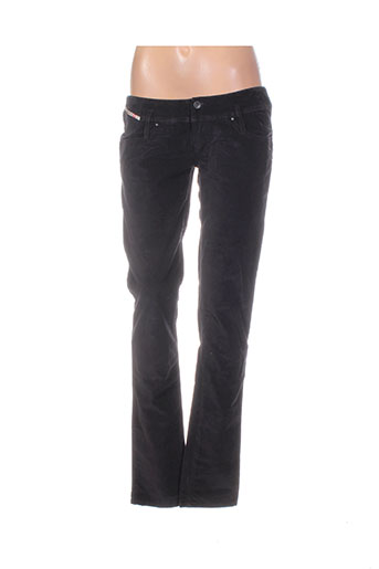 diesel pantalons femme de couleur noir