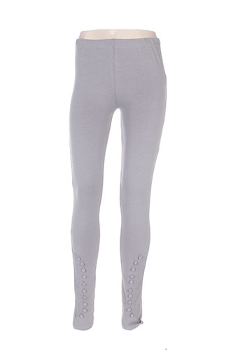 kaffe pantalons femme de couleur gris