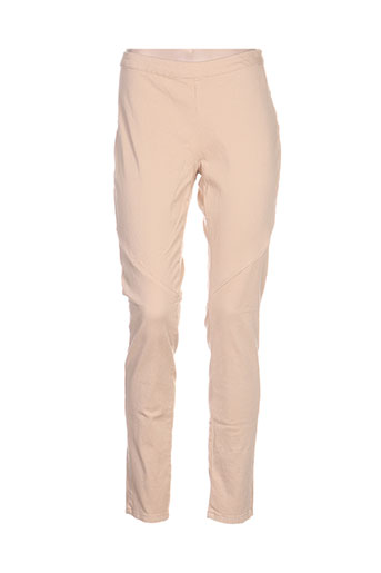 yaya pantalons femme de couleur beige
