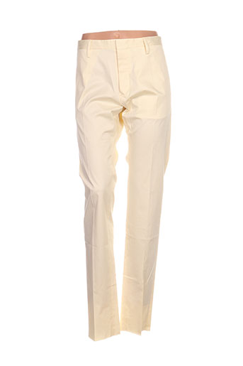 dsquared pantalons femme de couleur jaune