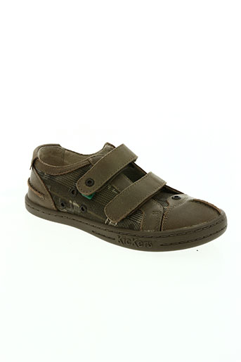 kickers chaussures garçon de couleur vert