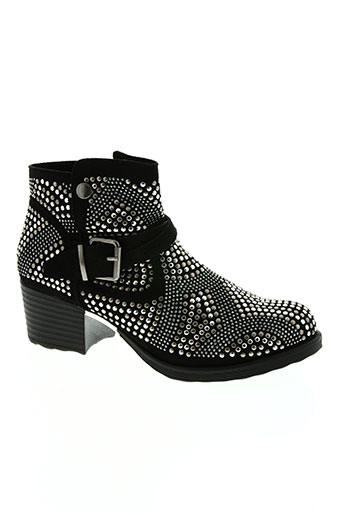 ideal shoes chaussures femme de couleur noir