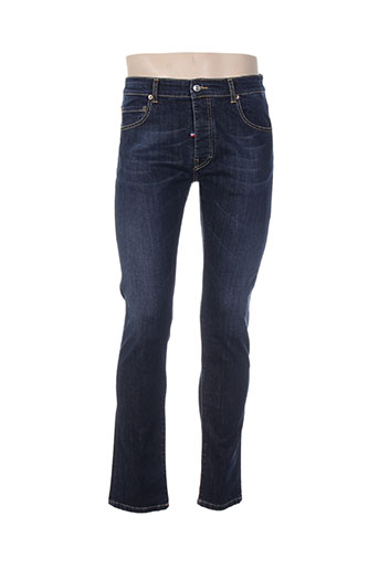 french kick jeans homme de couleur bleu
