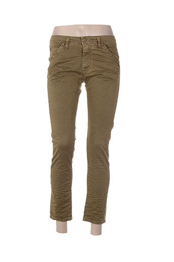 please jeans femme de couleur vert