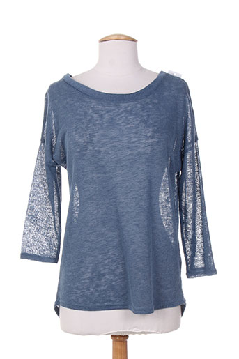 mielo moda pulls femme de couleur bleu