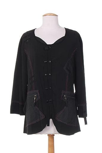 invisible vestes femme de couleur noir