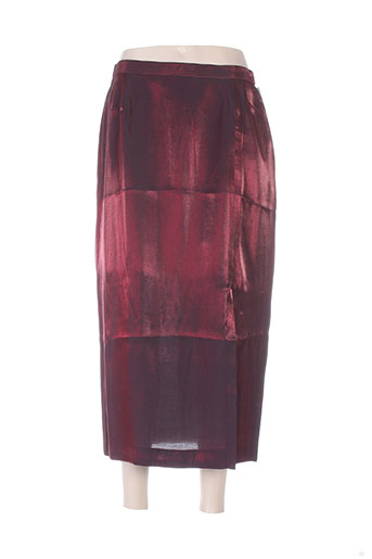 jean biolay jupes femme de couleur rouge
