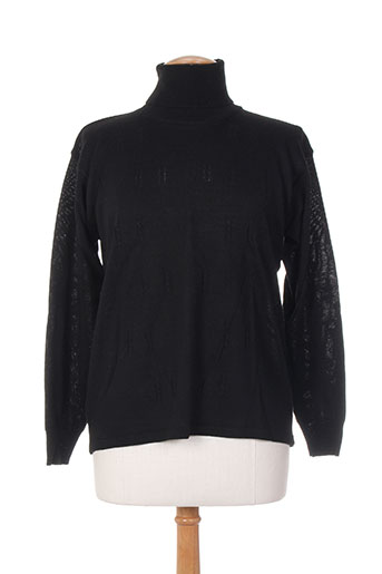 bleu de chine pulls femme de couleur noir