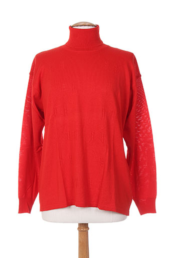 bleu de chine pulls femme de couleur rouge