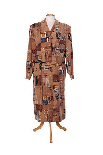 jean biolay robes femme de couleur marron