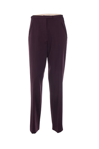 ishwar pantalons femme de couleur violet