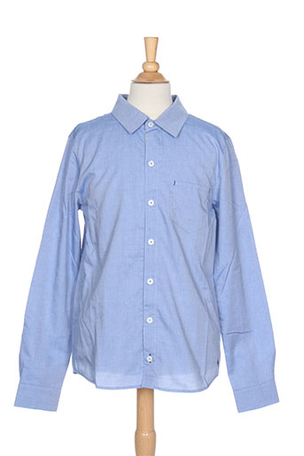 jean bourget chemises garçon de couleur bleu