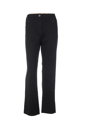 thalassa pantalons femme de couleur noir