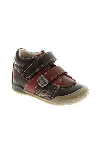 noël chaussures garçon de couleur rouge
