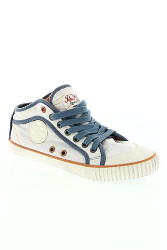 pepe jeans chaussures homme de couleur blanc
