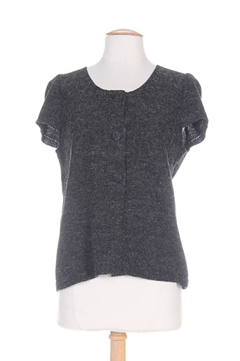 telmail gilets femme de couleur gris