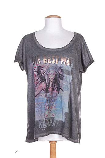 pepe jeans t-shirts femme de couleur gris