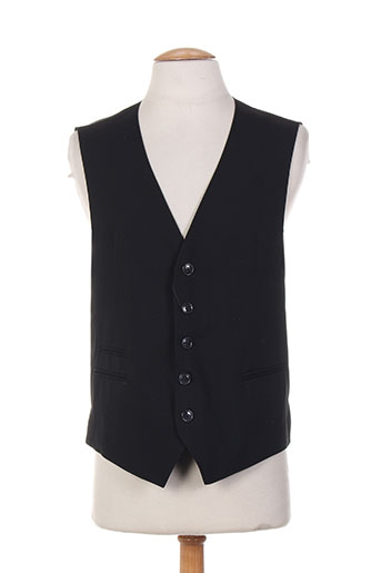 stones gilets homme de couleur noir