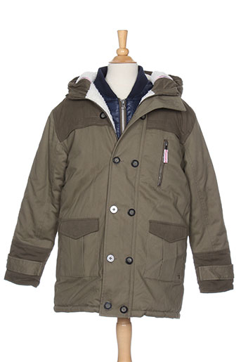 jean bourget manteaux garçon de couleur vert