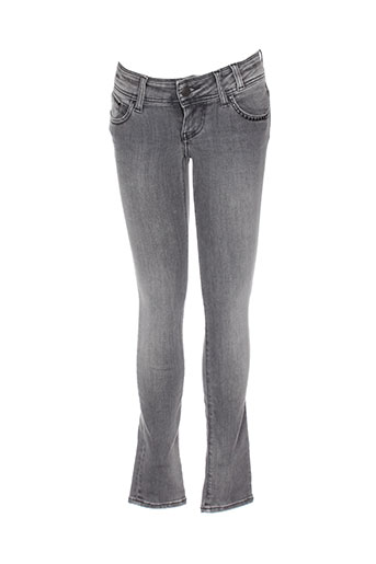 teddy smith jeans fille de couleur gris