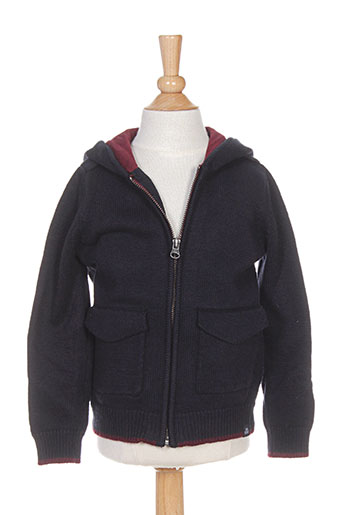 jean bourget gilets garçon de couleur bleu