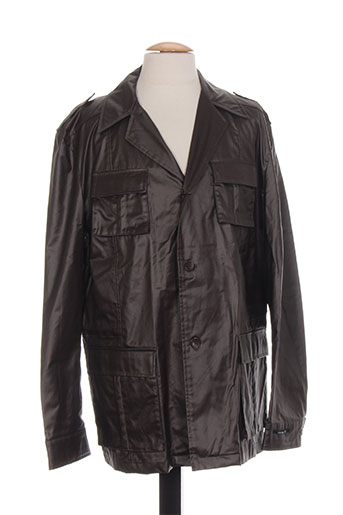 lucas delli manteaux homme de couleur marron