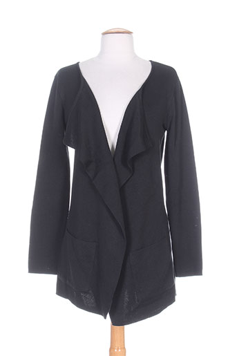 lucchini gilets femme de couleur noir