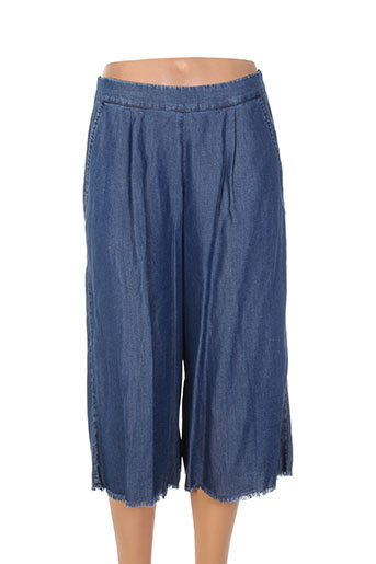 think chic pantacourts femme de couleur bleu