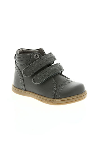 kickers chaussures garçon de couleur gris