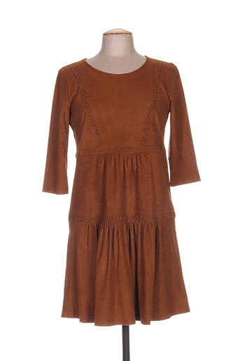 indies robes femme de couleur marron