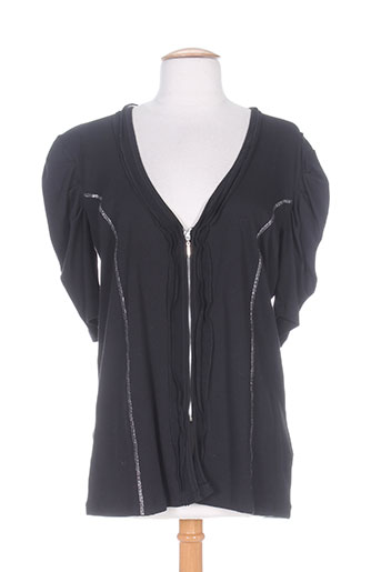 capuccino gilets femme de couleur noir