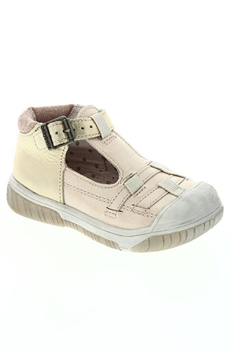 babybotte chaussures fille de couleur orange