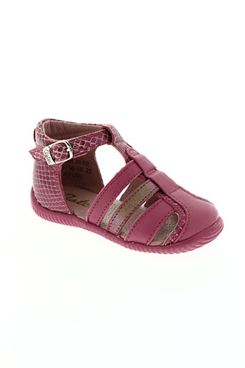 aster chaussures fille de couleur rose