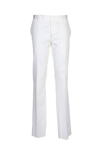 paul smith pantalons homme de couleur blanc
