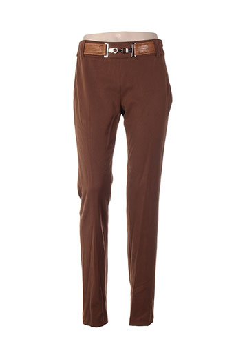 absolu pantalons femme de couleur marron