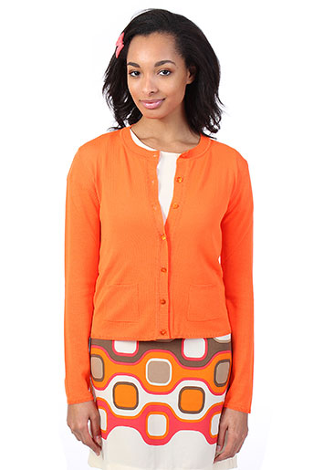 la fee maraboutee gilets femme de couleur orange