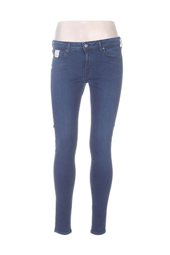 pepe jeans pantalons femme de couleur bleu