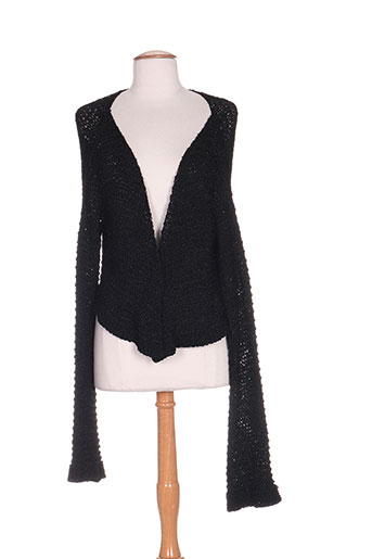 pois gilets femme de couleur noir