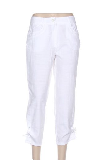 quattro pantacourts femme de couleur blanc