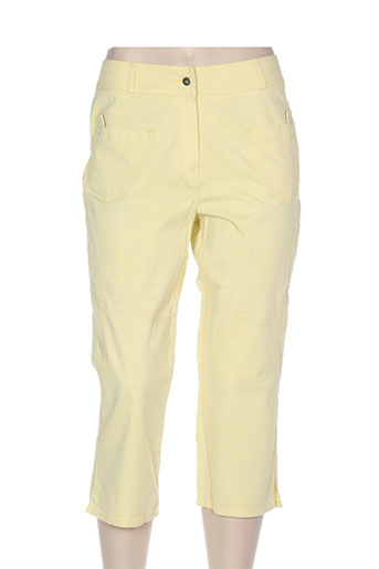 quattro pantacourts femme de couleur jaune