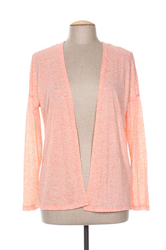 vila gilets femme de couleur orange
