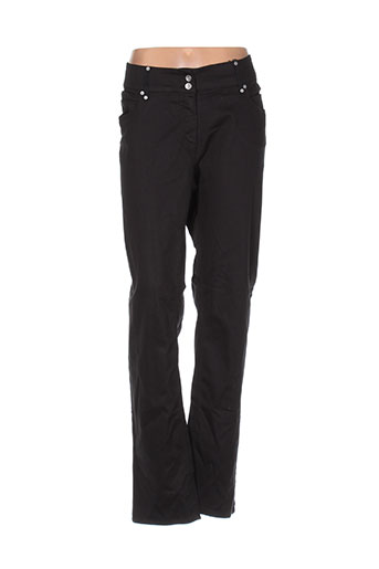 jensen pantalons femme de couleur noir