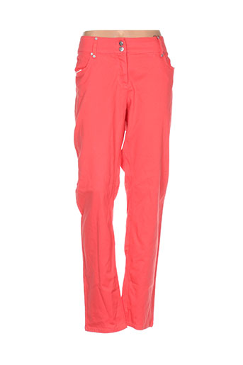 jensen pantalons femme de couleur rouge
