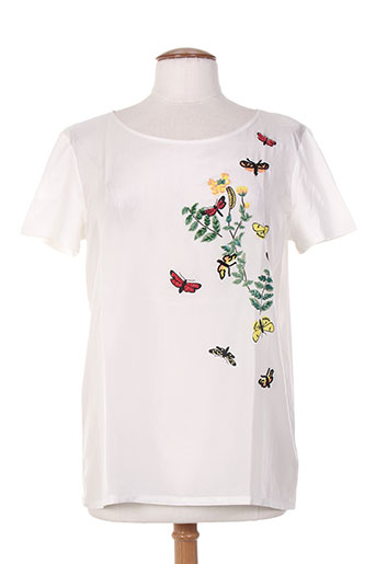 maxmara chemises femme de couleur blanc