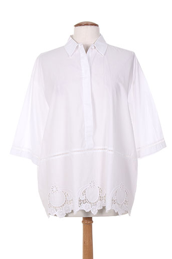 maxmara chemises femme de couleur blanc