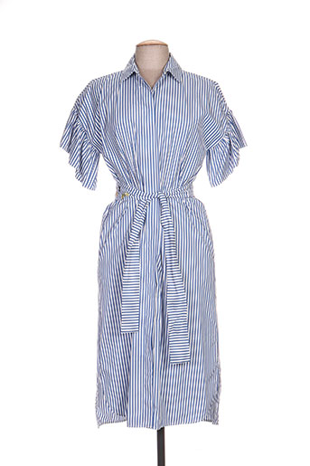 maxmara robes femme de couleur bleu