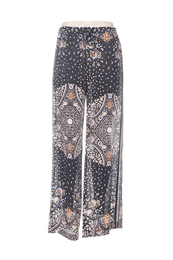 maxmara pantalons femme de couleur noir