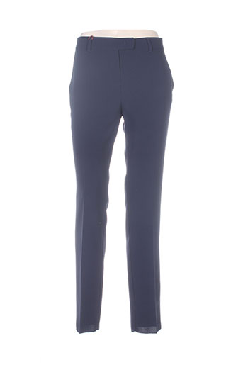 maxmara pantalons femme de couleur bleu